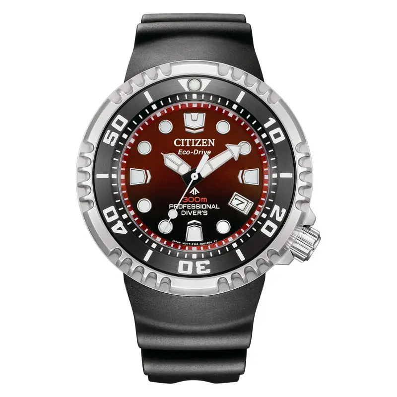 Citizen Eco-Drive Black Rubber Strap Men's Watch Bn1024-01Z 1