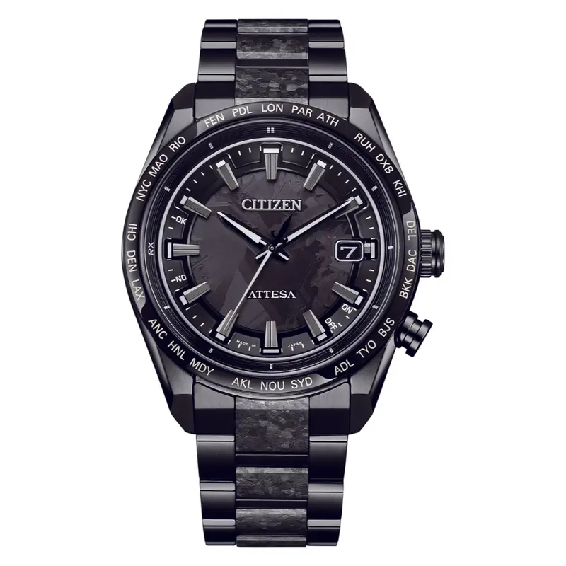Citizen Eco-Drive Black Stainless Steel Strap Men's Watch Cb0285-63E 1