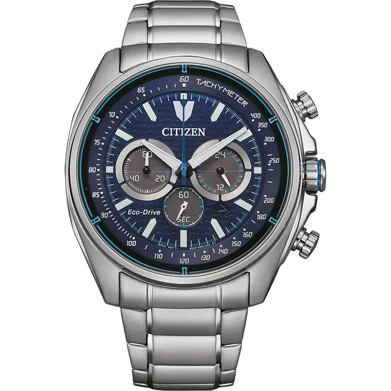 Citizen Eco Drive Blue Dial And Silver Stainless Steel Strap Men Watch Ca4560-81L 1