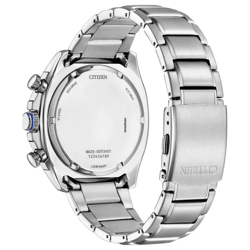 Citizen Eco Drive Blue Dial And Silver Stainless Steel Strap Men Watch Ca4560-81L 2