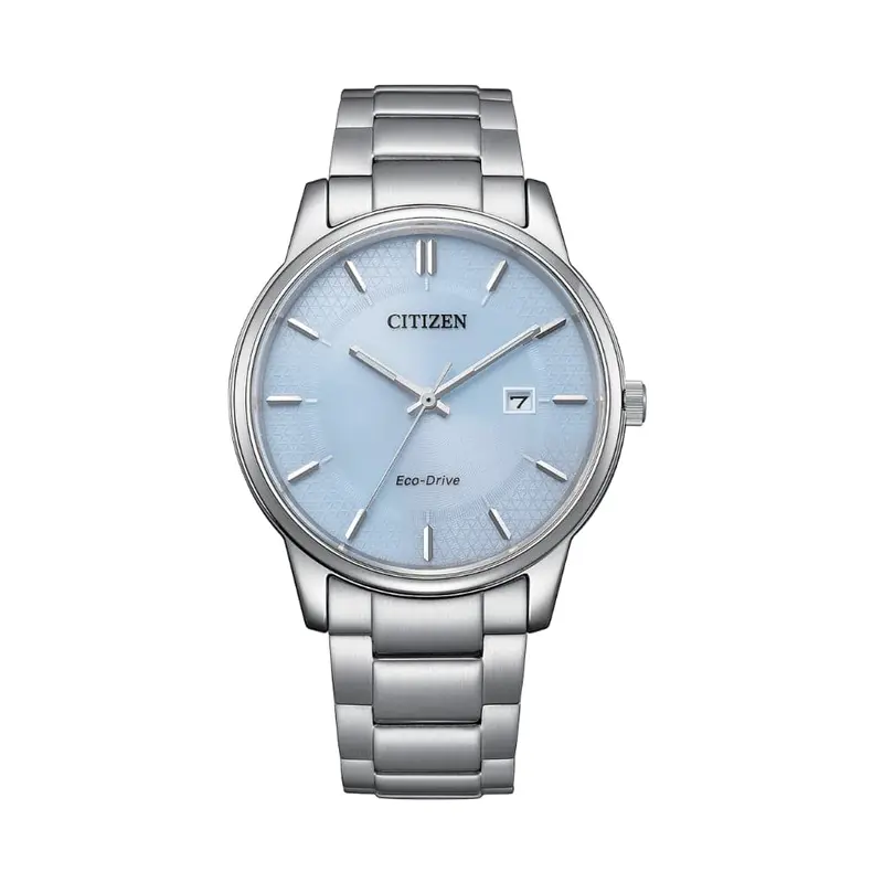 Citizen Eco-Drive Blue Dial Silver Stainless Steel Strap Men Watch Bm6978-77L 1