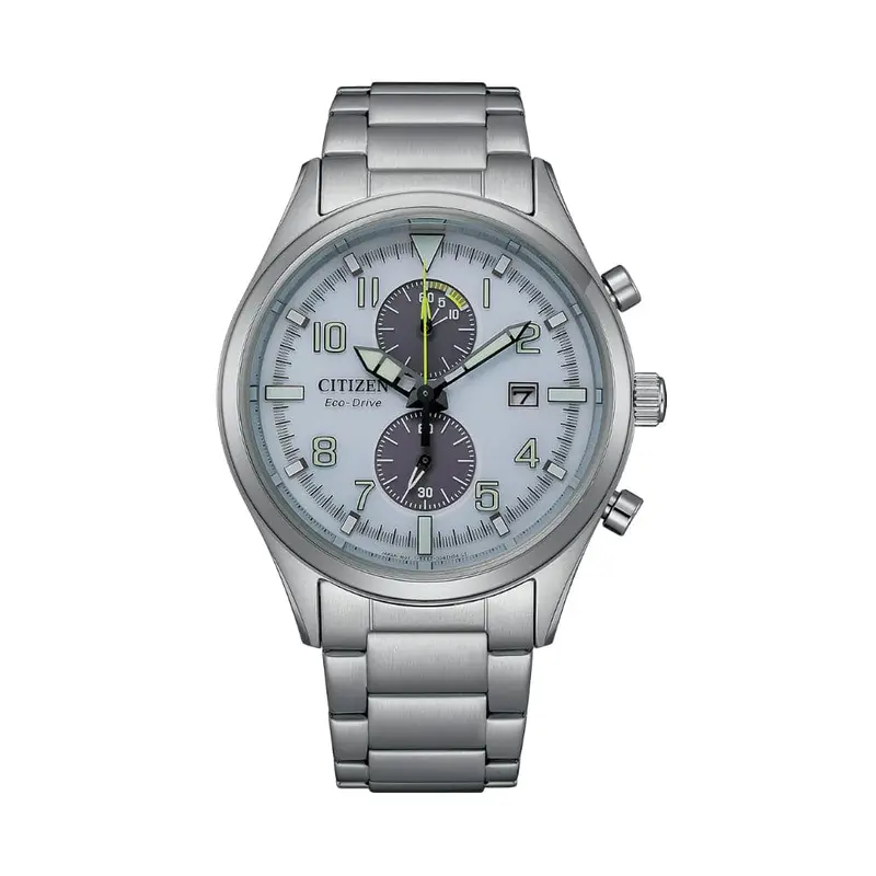 Citizen Eco-Drive Blue Dial Silver Stainless Steel Strap Men Watch Ca7028-81A 1