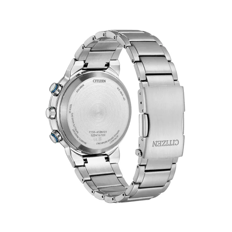Citizen Eco-Drive Blue Dial Silver Stainless Steel Strap Men Watch Cc3030-53L 2