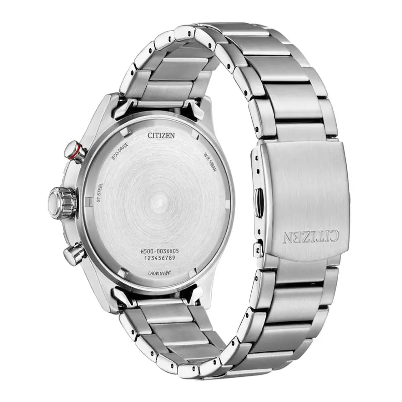 Citizen Eco-Drive Blue Dial Stainless Steel Strap Men Watch At2520-89L 2