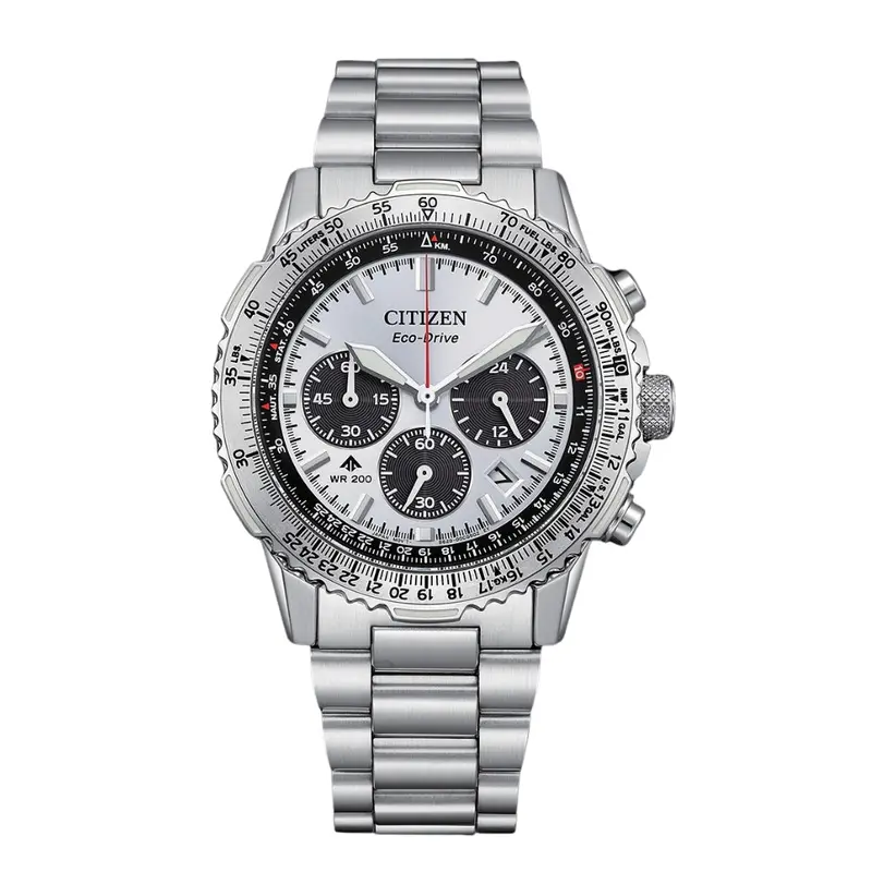 Citizen Eco-Drive Ca4660-61A Promaster Sky White Dial Steel Watch 1