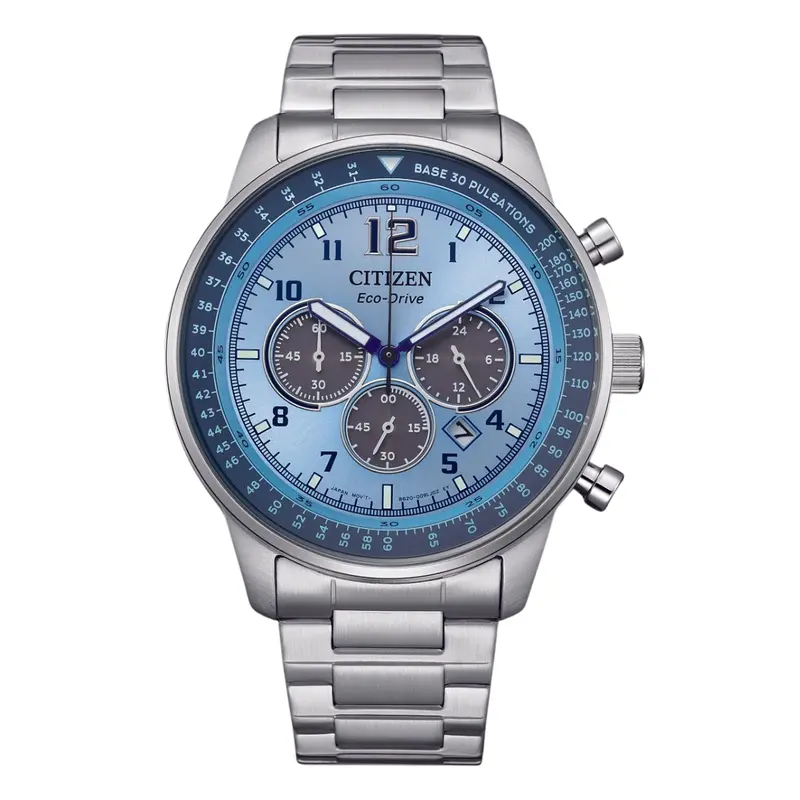 Citizen Eco-Drive Chronograph Beginning Blue Stainless Steel Ca4500-83M 1