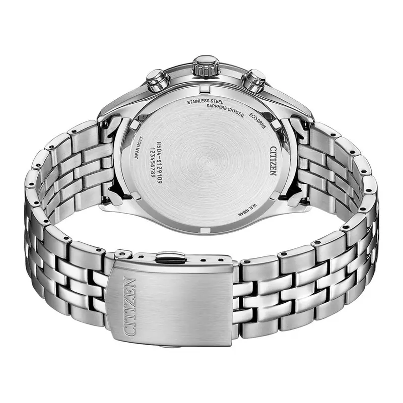 Citizen Eco-Drive Chronograph Black Dial Watch At2570-56E 2