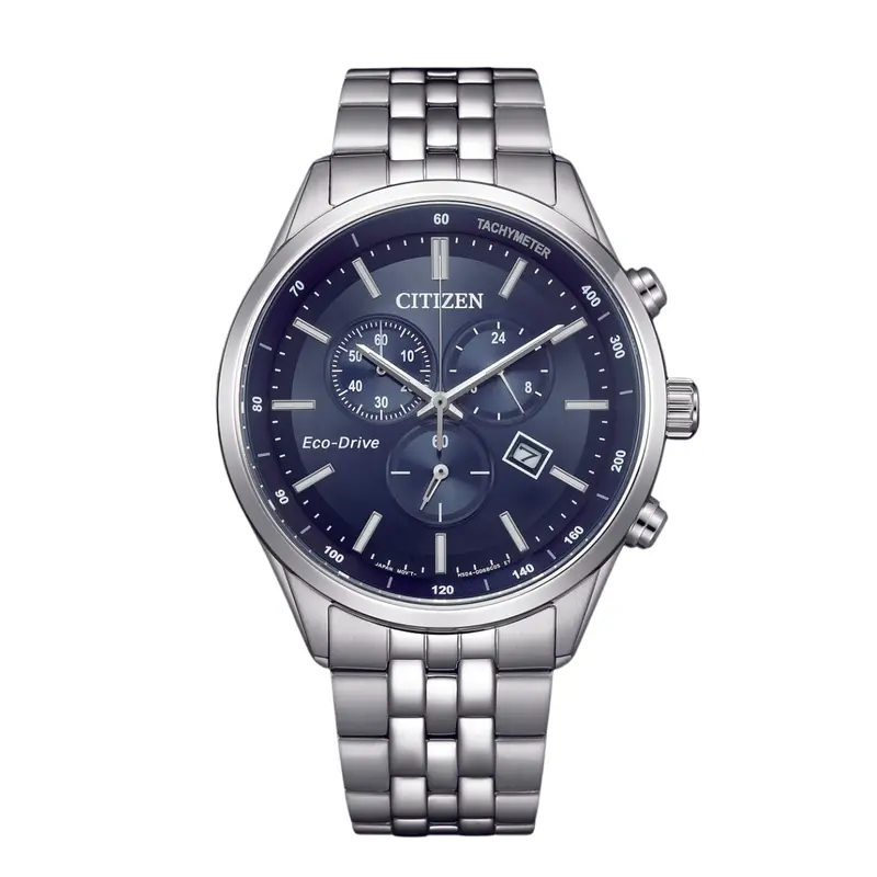 Citizen Eco-Drive Chronograph Blue Dial Watch At2570-56L 1