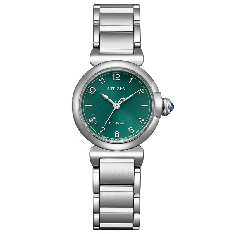 Citizen Eco-Drive L Stainless Steel Strap Women Watch Em1130-83X 1