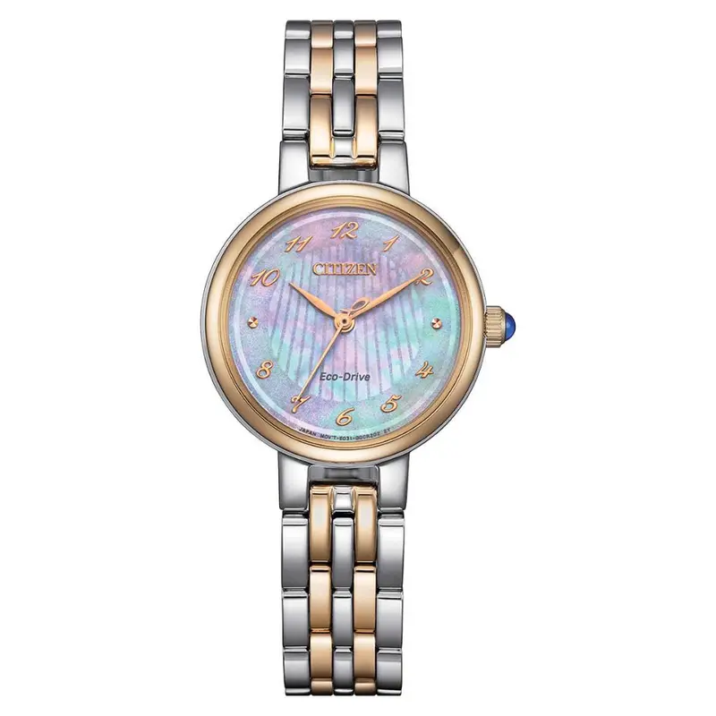 Citizen Eco-Drive L Two-Tone Stainless Steel Strap Women Watch Em0996-84Y 1