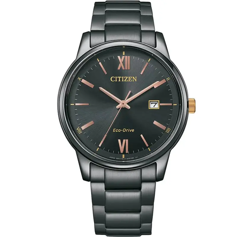 Citizen Eco-Drive Pair Black Stainless Steel Men Watch Bm6976-72E 1