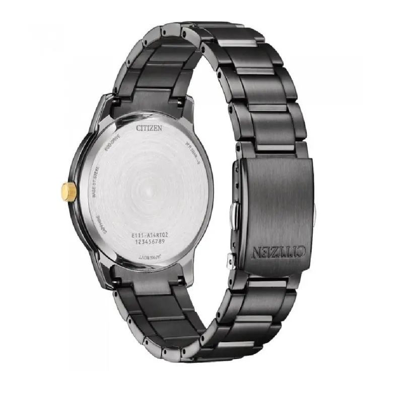 Citizen Eco-Drive Pair Black Stainless Steel Men Watch Bm6976-72E 2