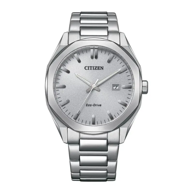 Citizen Eco-Drive Silver Dial Stainless Steel Strap Men Watch Bm7600-81A 1