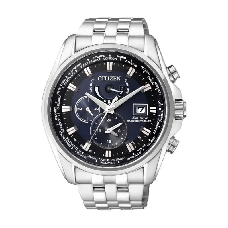 Citizen Eco-Drive Silver Stainless Steel Strap Men Watch At9031-52L 1