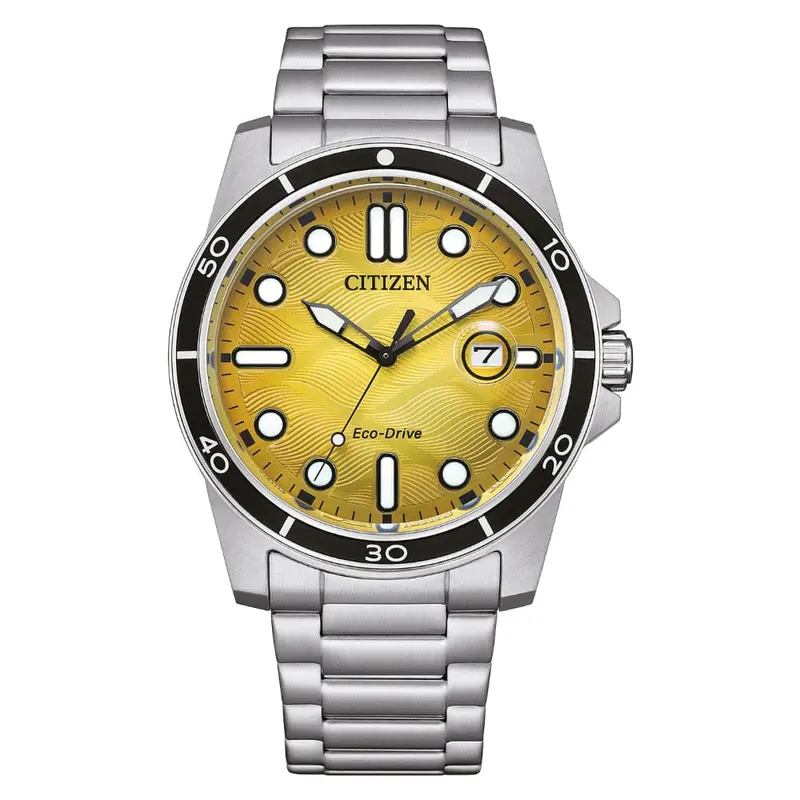 Citizen Eco-Drive Silver Stainless Steel Strap Men Watch Aw1816-89X 1