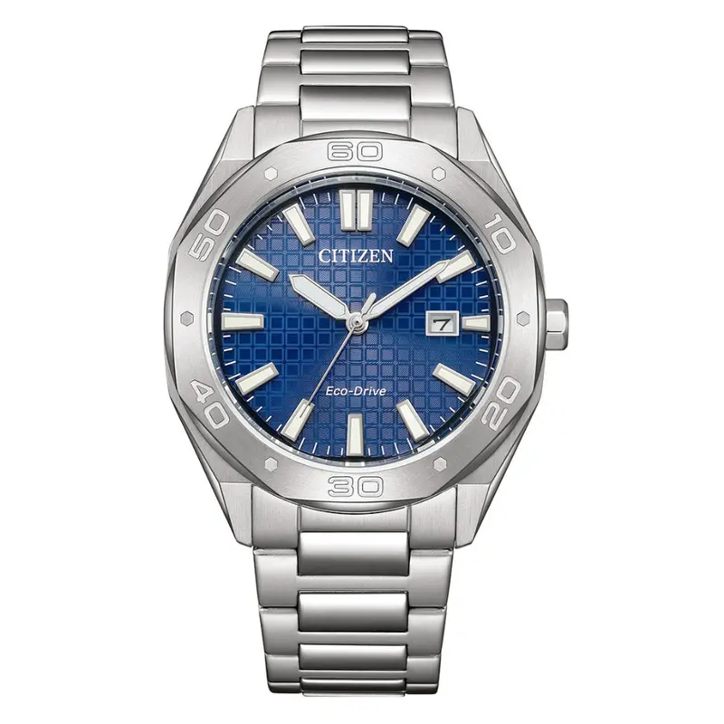 Citizen Eco-Drive Silver Stainless Steel Strap Men Watch Bm7630-80L 1