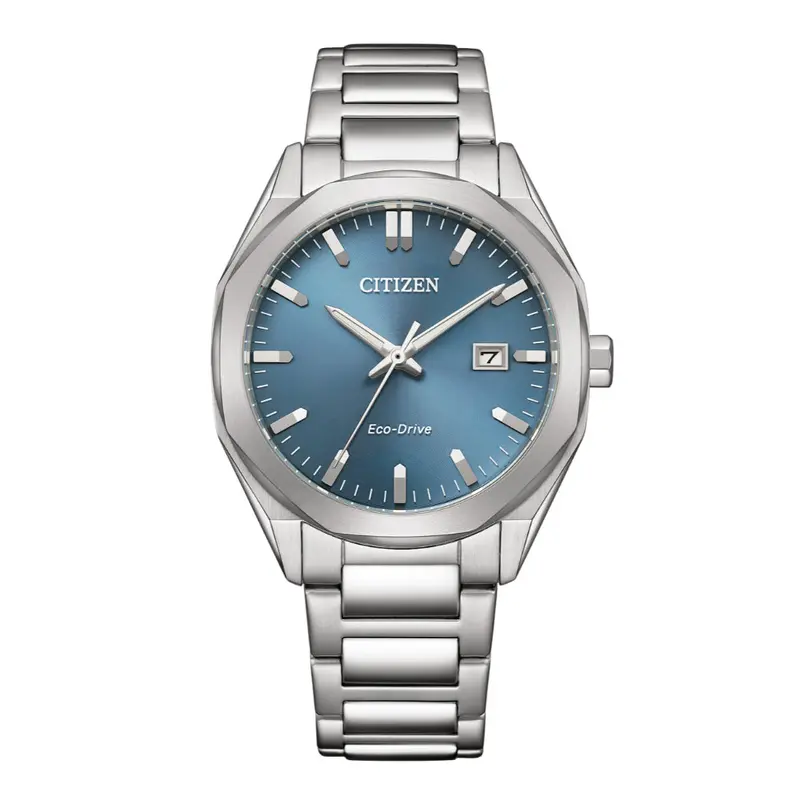 Citizen Eco-Drive Silver Stainless Steel Strap Men's Watch - Date Display | Bm7620-83M 1