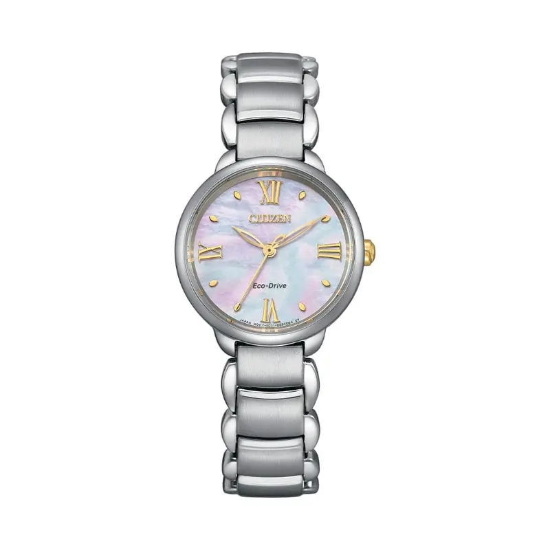 Citizen Eco-Drive Silver Stainless Steel Strap Women Watch Em0927-87Y 1