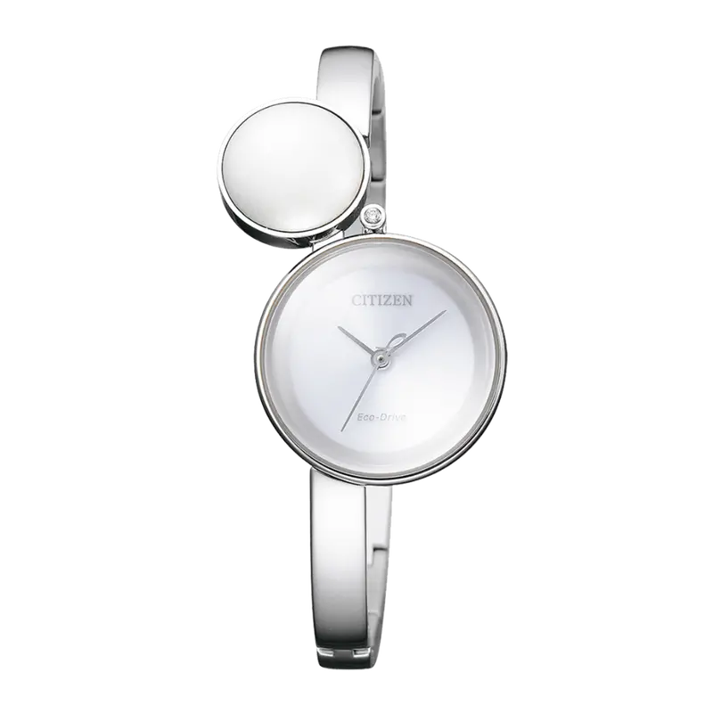 Citizen Eco-Drive Silver Stainless Steel Strap Women Watch Ew5490-59A 1