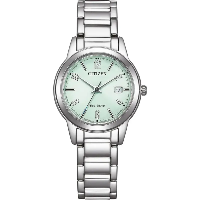 Citizen Eco-Drive Silver Stainless Steel Strap Women Watch Fe1241-71X 1