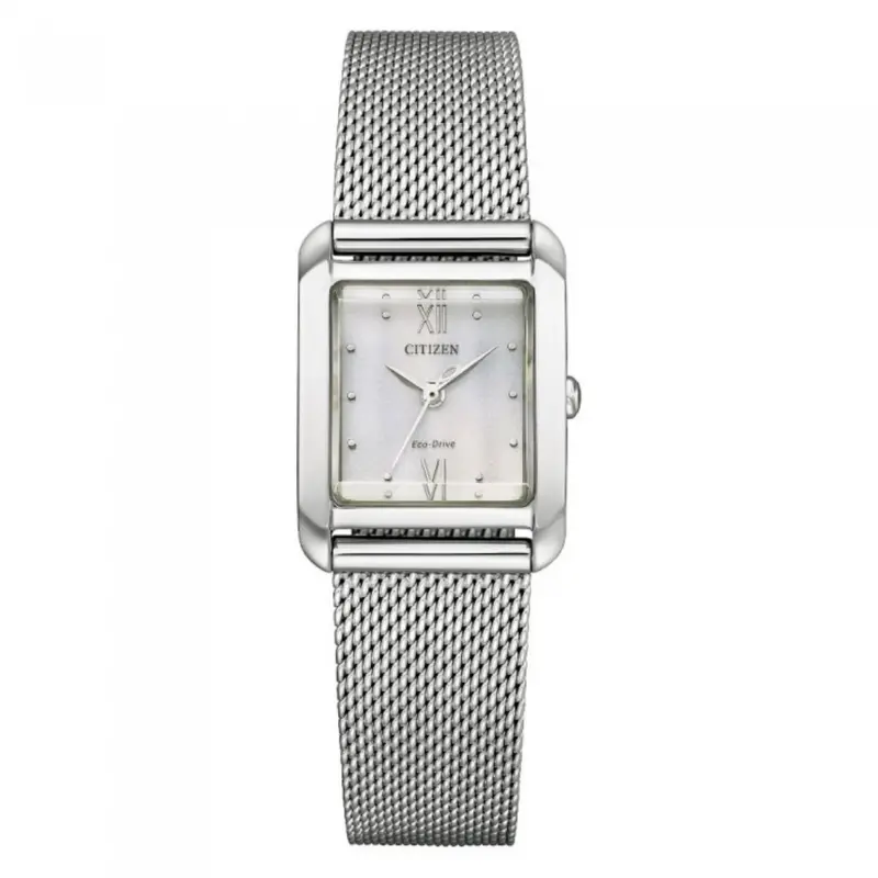 Citizen Eco-Drive Silver Stainless Steel Women Watch Ew5590-62A 1