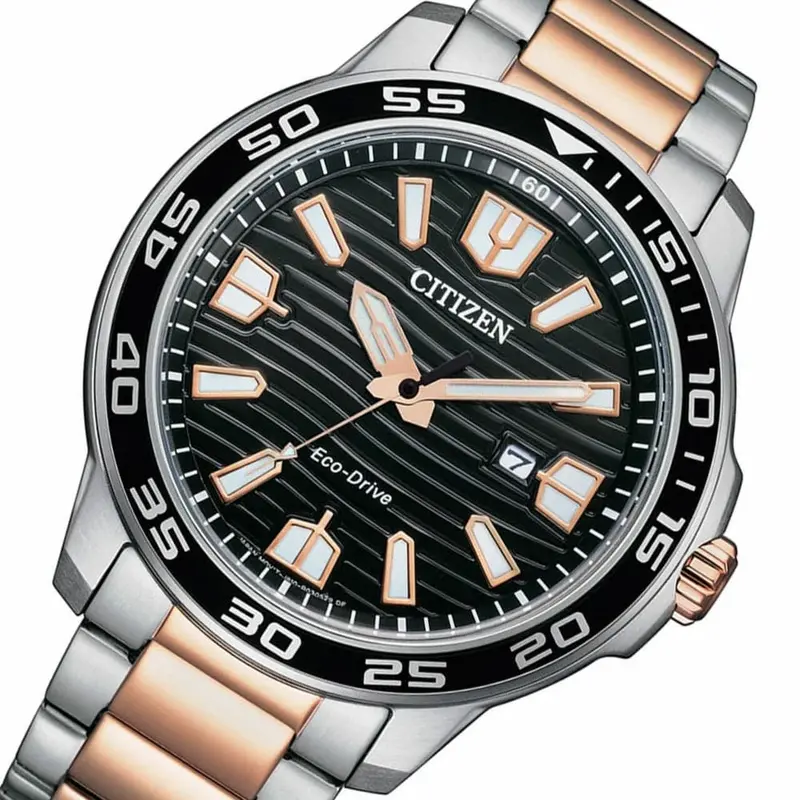 Citizen Eco-Drive Solar Two-Tone Stainless Steel Men's Watch Aw1524-84E 2