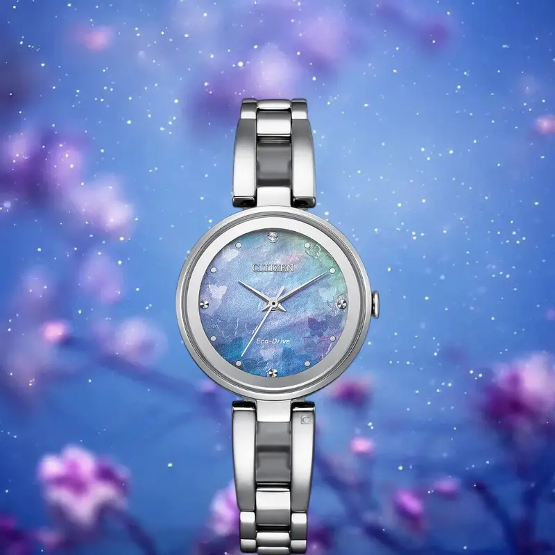Citizen Eco-Drive Stainless Steel Strap Women Watch Em0801-85N 1