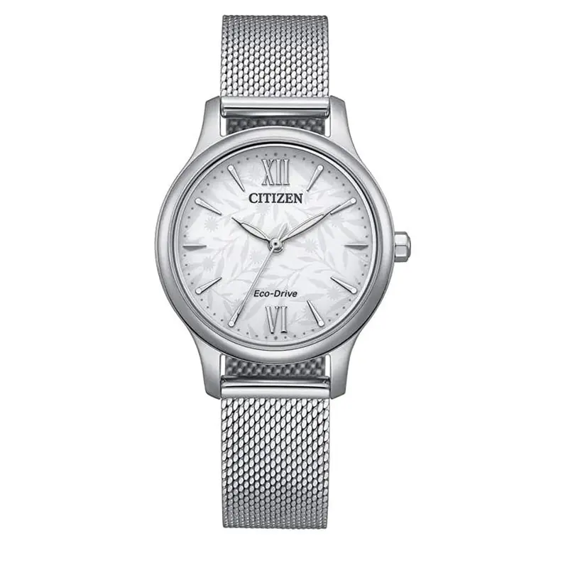 Citizen Eco Drive Stainless Steel Strap Women's Watch Em0899-81A 1