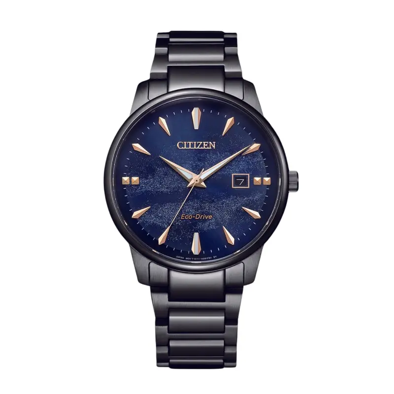Citizen Eco-Drive Tanabata Edition Blue Dial Black Steel Men's Watch Bm7595-89L 1