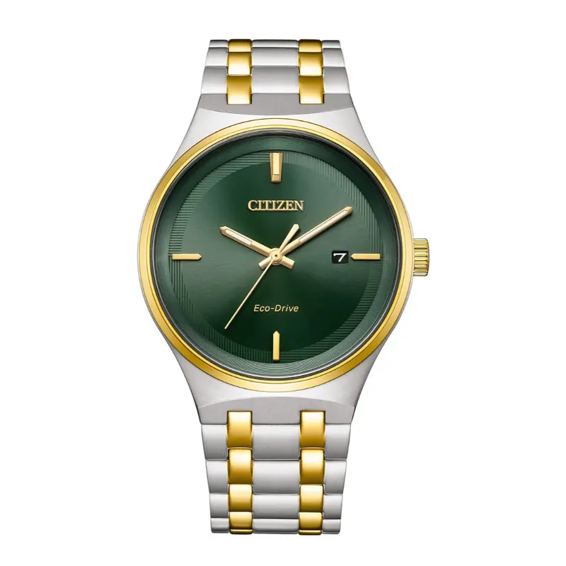 Citizen Eco-Drive Two-Tone Stainless Steel Strap Men Watch Bm7654-57X 1