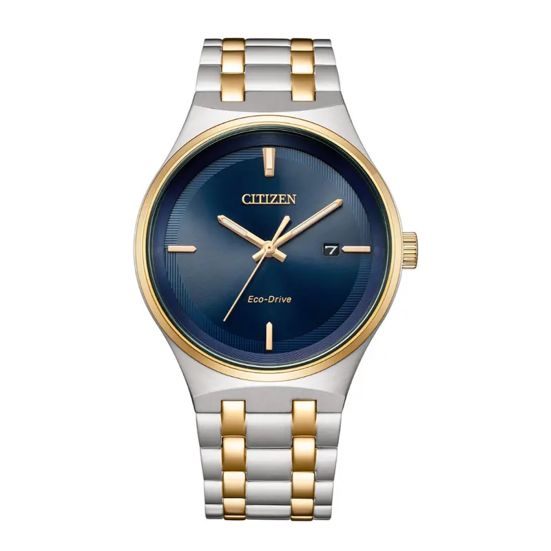 Citizen Eco-Drive Two-Tone Stainless Steel Strap Men Watch Bm7656-51L 1