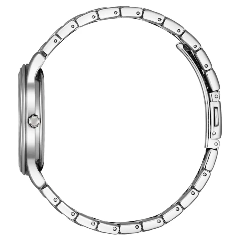 Citizen Eco-Drive White Dial Stainless Steel Strap Women Watch Fe6121-67A 2