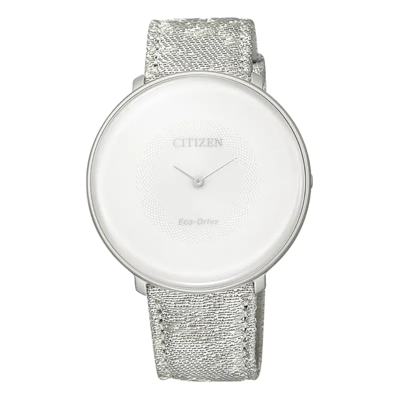 Citizen Eg7000-01A Textile Silver Strap Women's Watch 1