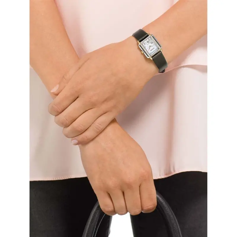 Citizen Eg7068-16D Black Leather Women's Watch 2
