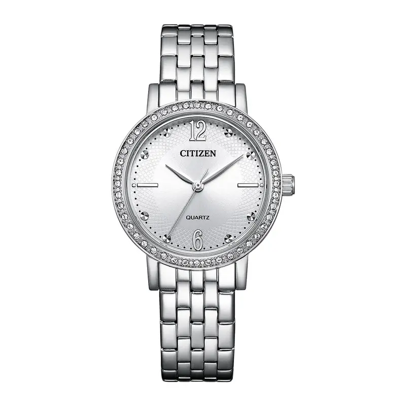 Citizen El3100-55A Glitz Silver Dial Women's Steel Watch 1