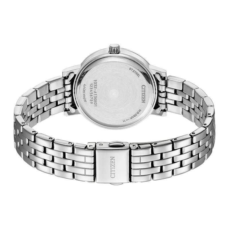 Citizen El3100-55X Glitz Green Dial Women's Steel Watch 2