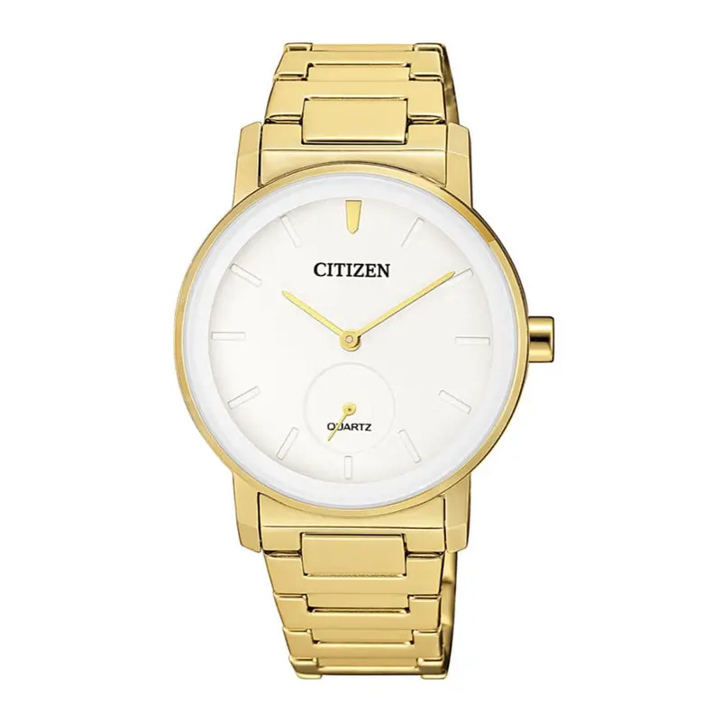 Citizen Eq9062-58A White Dial Gold Stainless Steel Bracelet Strap Women's Watch 1
