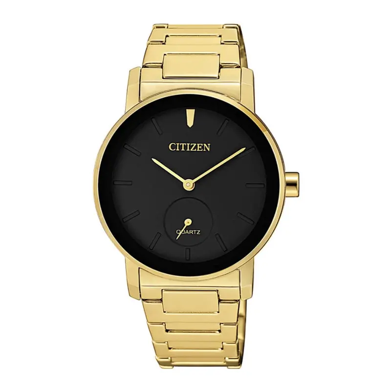 Citizen Eq9062-58E Black Dial Gold Stainless Steel Bracelet Strap Women's Watch 1