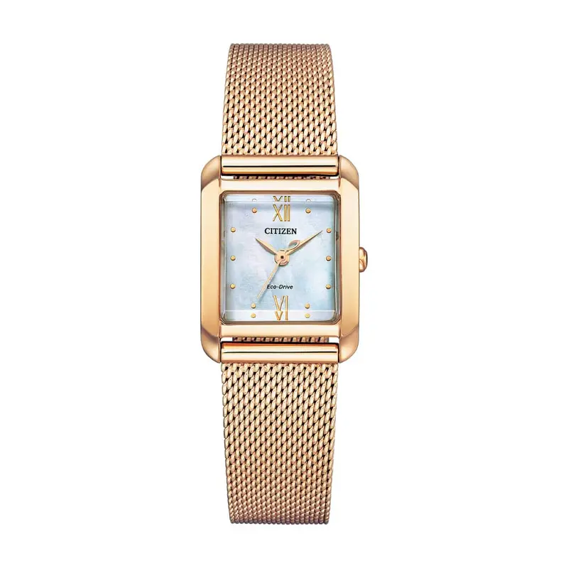 Citizen Ew5593-64D Eco-Drive Rose Gold Stainless Steel Women Watch 1