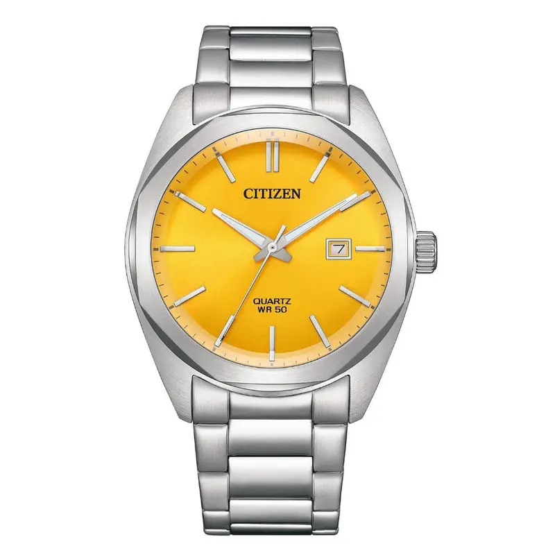 Citizen Hyperion Orange Dial Silver Stainless Steel Strap Men Watch Bi5110-54Z 1