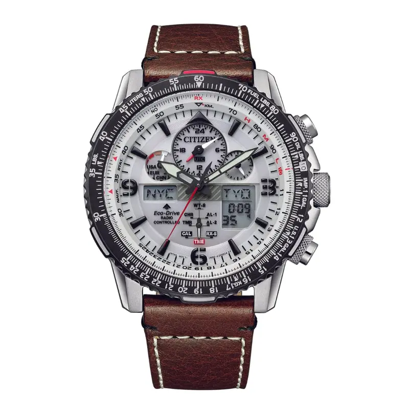 Citizen Jy8086-11A Eco-Drive Chronograph Leather Men Watch 1