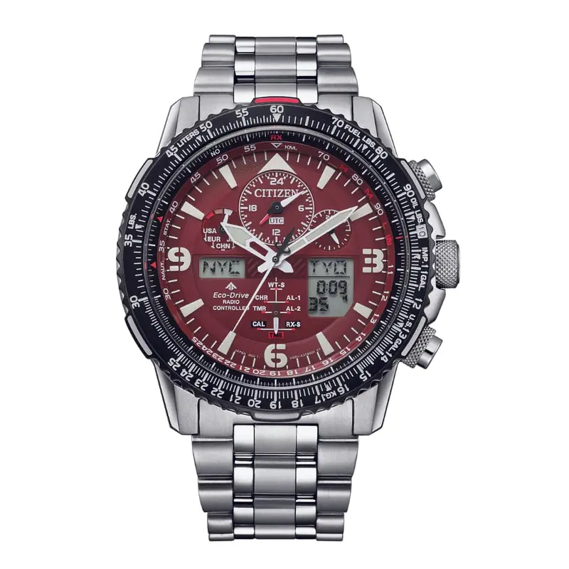 Citizen Jy8086-89X World Time Gmt Eco-Drive Stainless Steel Men Watch 1
