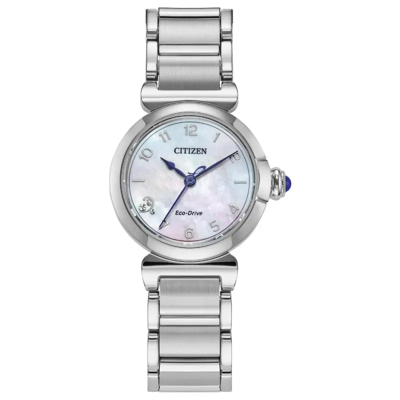 Citizen L Mae Eco-Drive Silver Stainless Steel Women's Watch Em1130-83D 1