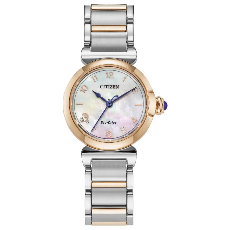 Citizen L Mae Eco-Drive Two-Tone Stainless Steel Women's Watch Em1136-87D 1