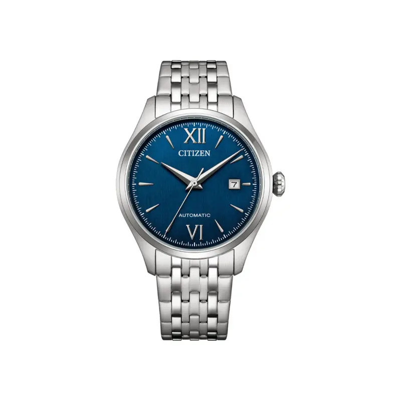 Citizen Mechanical Blue Dial Stainless Steel Strap Men's Watch Nj0240-55L 1