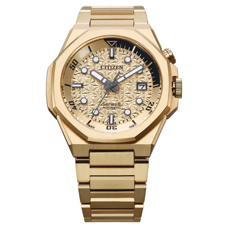 Citizen Mechanical Gold Stainless Steel Strap Men's Watch - Series 8 | Nb6062-52P 1