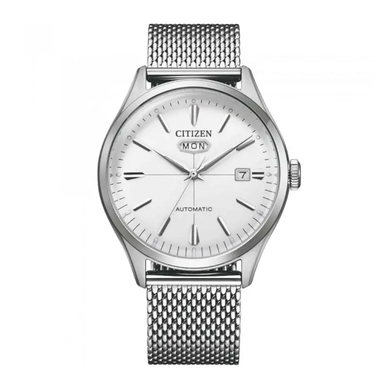 Citizen Mechanical Nh8390-89A White Dial Stainless Steel Men's Watch 1