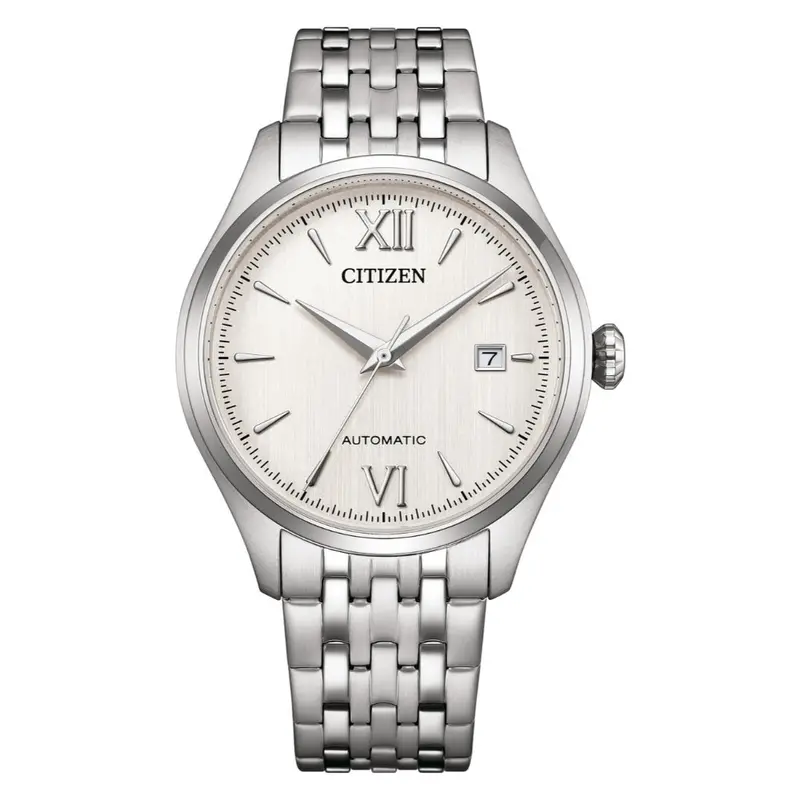 Citizen Mechanical Silver Stainless Steel Strap Men's Watch Nj0240-55A 1