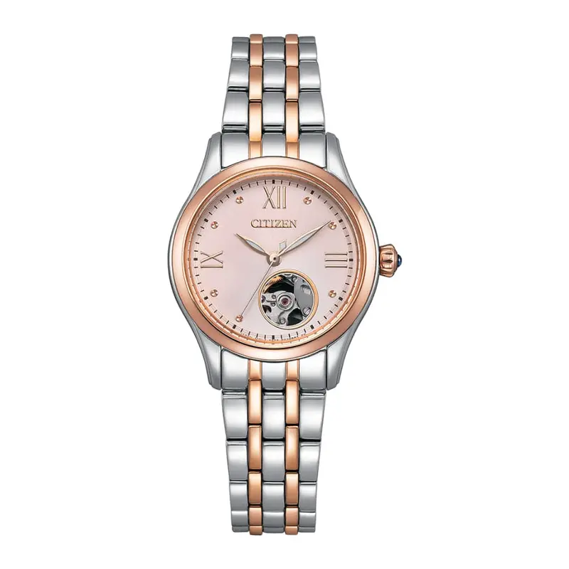 Citizen Mechanical Twop-Tone Stainless Steel Strap Women Watch Pr1044-87Y 1