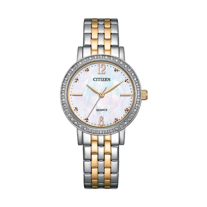 Citizen Mother Of Pearl Dial Two-Tone Women's Watch El3106-59D 1